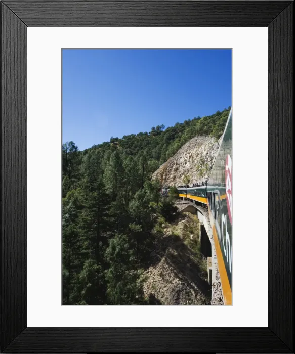 Framed Print : El Chepe railway journey through Barranca del Cobre (Copper Canyon), Chihuahua state Framed Print : El Chepe railway journey through Barranca del Cobre (Copper Canyon), Chihuahua state