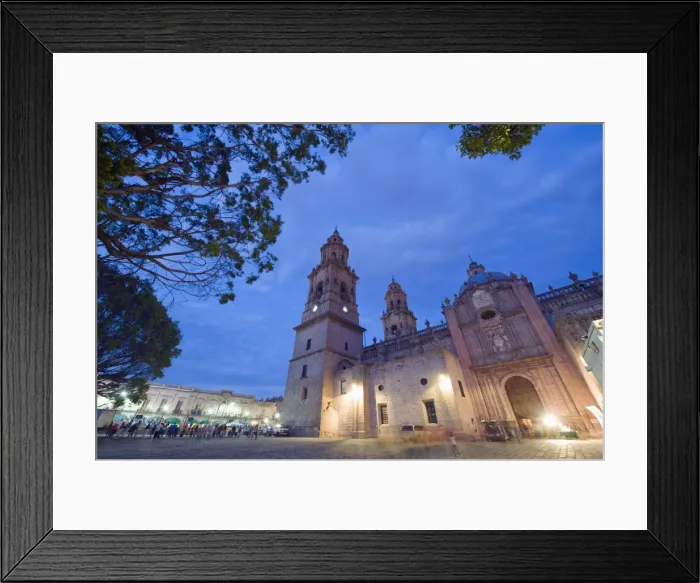 Framed Print : Cathedral, Morelia, UNESCO World Heritage Site, Michoacan state, Mexico, North America