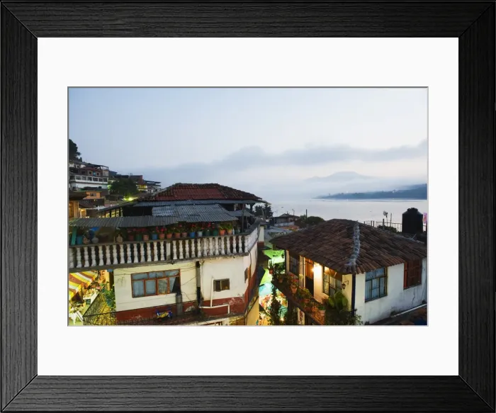 Framed Print : Isla Janitzio on Lago de Patzcuaro, Michoacan state, Mexico, North America Framed Print : Isla Janitzio on Lago de Patzcuaro, Michoacan state, Mexico, North America