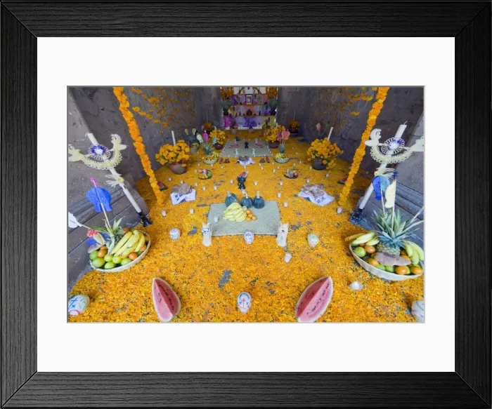 Framed Print : Day of the Dead decorations, Palacio de Gobeierno, Morelia, Michoacan state Framed Print : Day of the Dead decorations, Palacio de Gobeierno, Morelia, Michoacan state