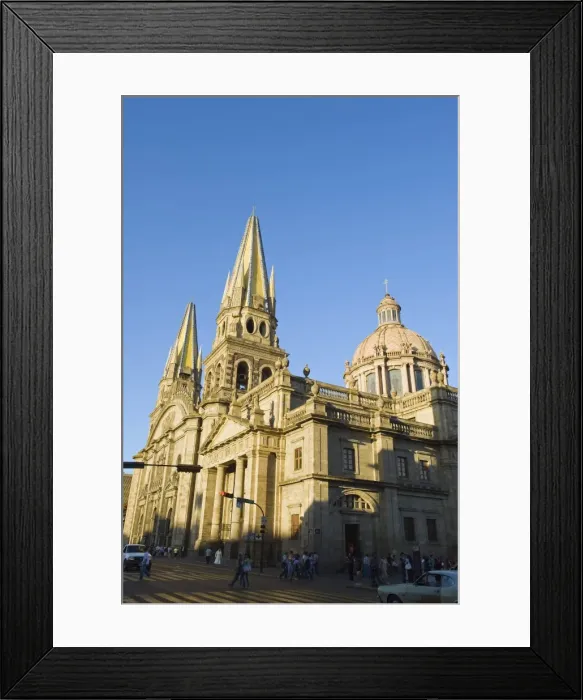 Framed Print : Cathedral in Plaza de Armas, Guadalajara, Mexico, North America