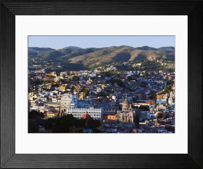 Framed Print : University building and Cathedral, Guanajuato, UNESCO World Heritage Site