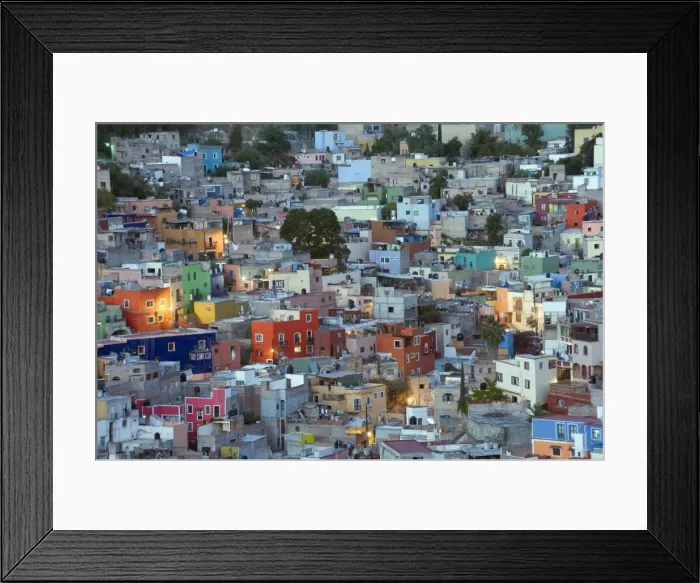 Framed Print : Colourful houses, Guanajuato, Guanajuato state, Mexico, North America Framed Print : Colourful houses, Guanajuato, Guanajuato state, Mexico, North America