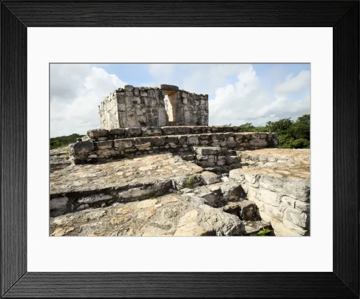 Framed Print : A temple atop the Oval Palace, Mayan ruins, Ek Balam, Yucatan, Mexico, North America Framed Print : A temple atop the Oval Palace, Mayan ruins, Ek Balam, Yucatan, Mexico, North America