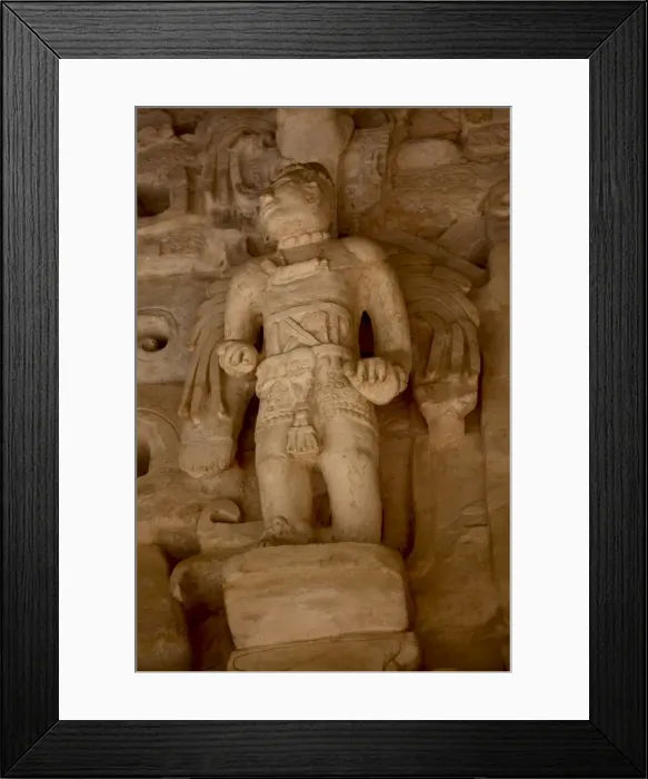 Framed Print : Ornate carvings on the exterior of the Tomb of Ukit Kan Le k Tok, El Balam Framed Print : Ornate carvings on the exterior of the Tomb of Ukit Kan Le k Tok, El Balam