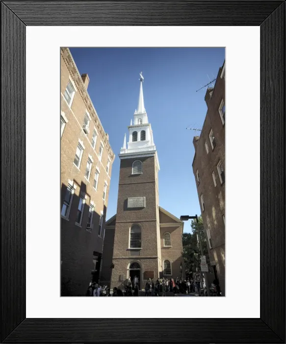 Framed Print : Old North Church, Boston, Massachusetts, New England, United States of America Framed Print : Old North Church, Boston, Massachusetts, New England, United States of America