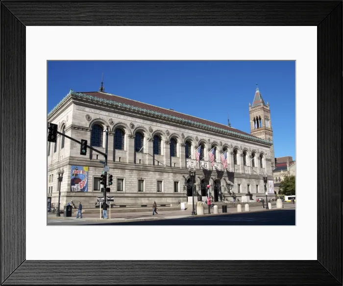 Framed Print : Boston Public Library, Boston, Massachusetts, New England, United States of America Framed Print : Boston Public Library, Boston, Massachusetts, New England, United States of America