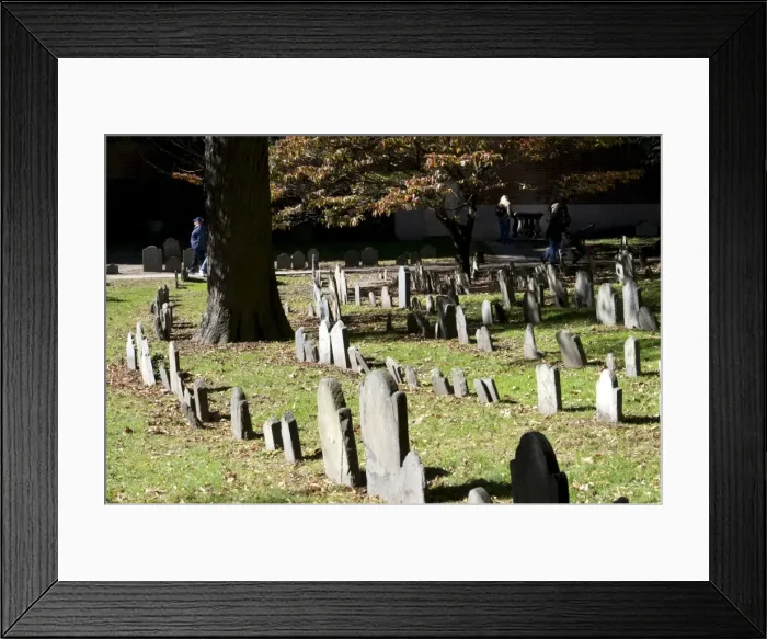 Framed Print : Old Granary Burial Ground, Boston, Massachusetts, New England, United States of America Framed Print : Old Granary Burial Ground, Boston, Massachusetts, New England, United States of America