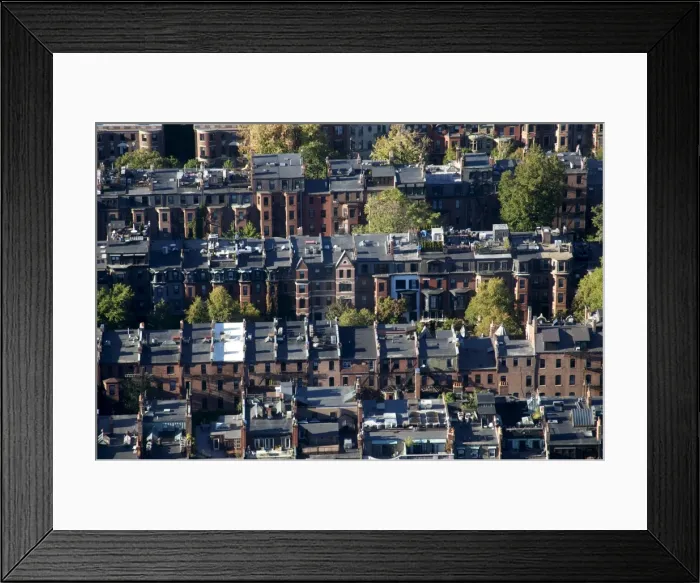 Framed Print : Aerial view of Boston from the Prudential Sky Walk, Boston, Massachusetts Framed Print : Aerial view of Boston from the Prudential Sky Walk, Boston, Massachusetts