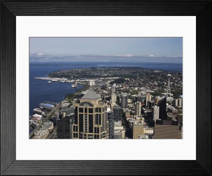 Framed Print : Downtown view from Columbia Center, Seattle, Washington State, United States of America Framed Print : Downtown view from Columbia Center, Seattle, Washington State, United States of America