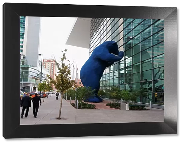 Big blue bear at Colorado Convention Center, Denver, Colorado, United States of America