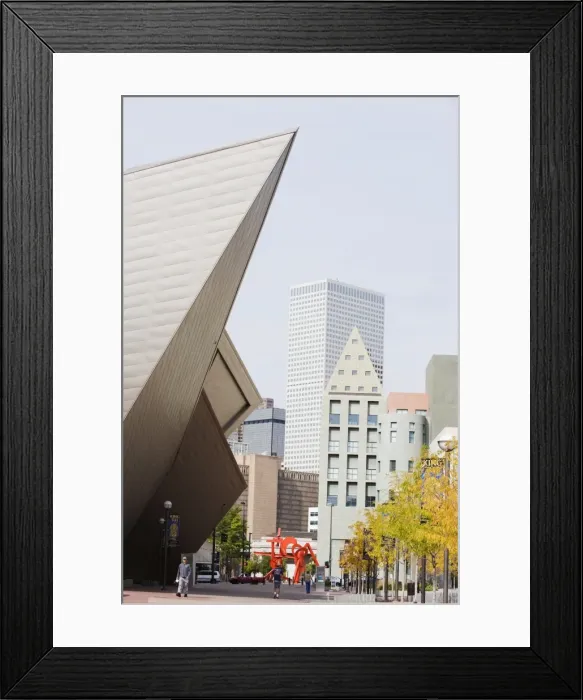 Framed Print : Downtown Denver Art Museum, Denver, Colorado, United States of America, North America Framed Print : Downtown Denver Art Museum, Denver, Colorado, United States of America, North America