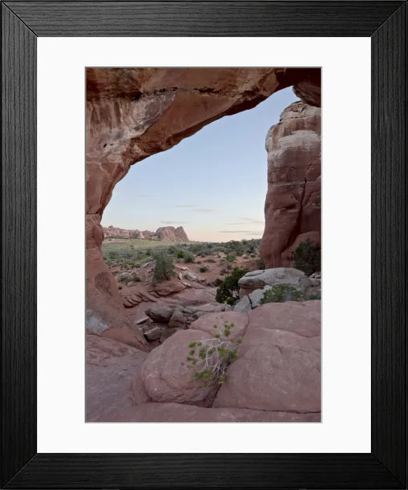 Framed Print : Broken Arch at sunset, Arches National Park, Utah, United States of America Framed Print : Broken Arch at sunset, Arches National Park, Utah, United States of America
