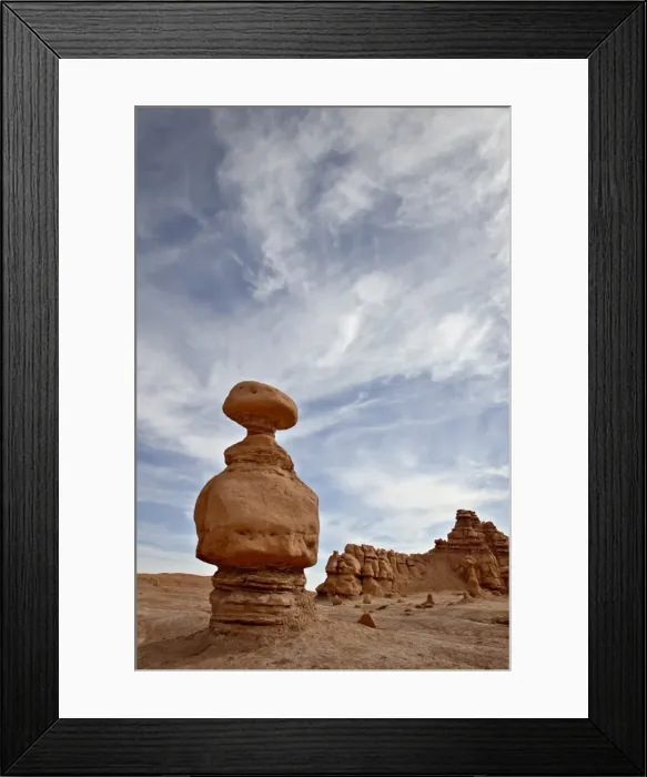 Framed Print : Goblin hoodoo formation and clouds, Goblin Valley State Park, Utah, United States of America Framed Print : Goblin hoodoo formation and clouds, Goblin Valley State Park, Utah, United States of America