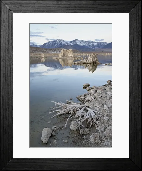 Framed Print : Tufa formations and shore, Mono Lake, California, United States of America, North America Framed Print : Tufa formations and shore, Mono Lake, California, United States of America, North America