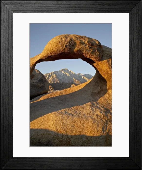 Framed Print : Mobius Arch and Eastern Sierras at first light, Alabama Hills, Inyo National Forest Framed Print : Mobius Arch and Eastern Sierras at first light, Alabama Hills, Inyo National Forest