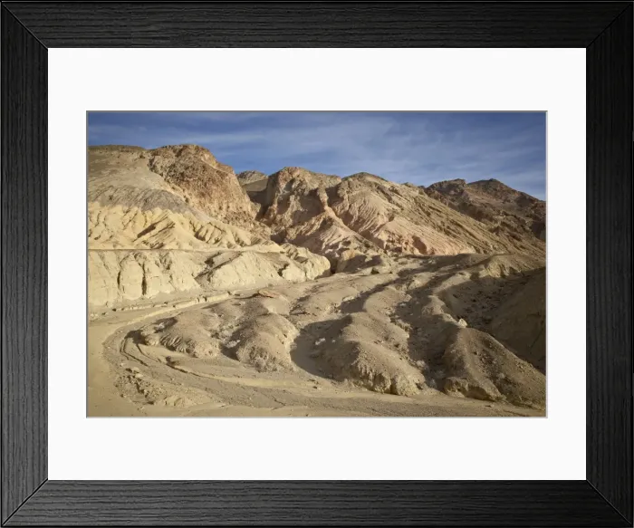 Framed Print : Wash near Artists Palette on Artist Drive, Death Valley National Park Framed Print : Wash near Artists Palette on Artist Drive, Death Valley National Park