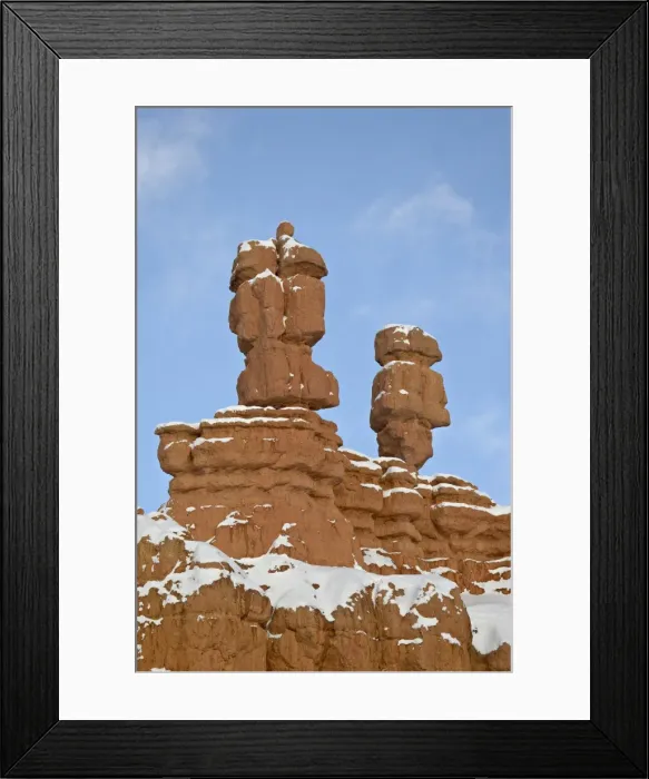 Framed Print : Red rock pillars with fresh snow, Red Canyon, Dixie National Forest, Utah Framed Print : Red rock pillars with fresh snow, Red Canyon, Dixie National Forest, Utah