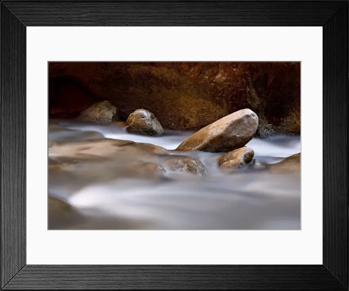 Framed Print : Round rocks in the Virgin River near The Narrows, Zion National Park, Utah Framed Print : Round rocks in the Virgin River near The Narrows, Zion National Park, Utah