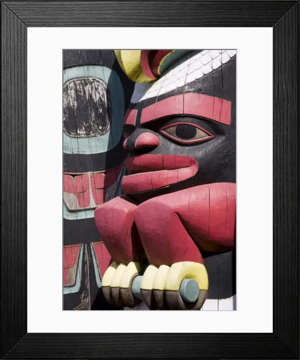 Framed Print : Totem Pole at Icy Strait Point Cultural Center, Hoonah City, Chichagof Island Framed Print : Totem Pole at Icy Strait Point Cultural Center, Hoonah City, Chichagof Island