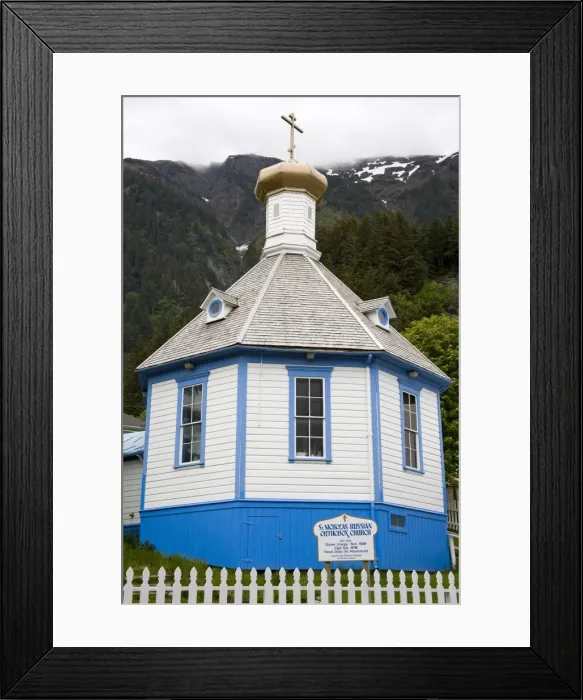Framed Print : St. Nicholas Russian Orthodox Church, Juneau, Southeast Alaska, United States of America Framed Print : St. Nicholas Russian Orthodox Church, Juneau, Southeast Alaska, United States of America