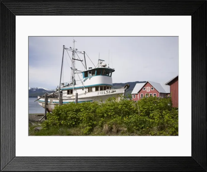 Framed Print : Boats at Icy Strait Point Cannery Museum, Hoonah City, Chichagof Island Framed Print : Boats at Icy Strait Point Cannery Museum, Hoonah City, Chichagof Island
