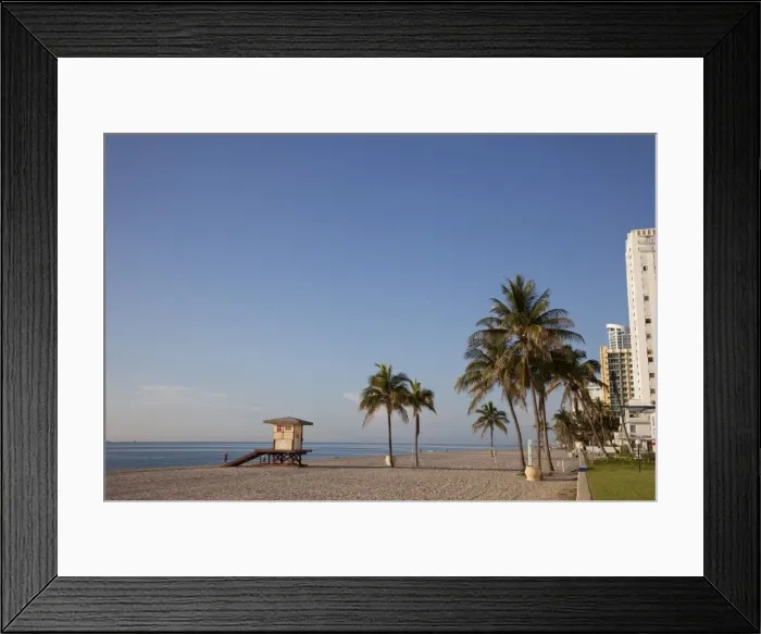 Framed Print : Hollywood Beach, Florida, United States of America, North America Framed Print : Hollywood Beach, Florida, United States of America, North America