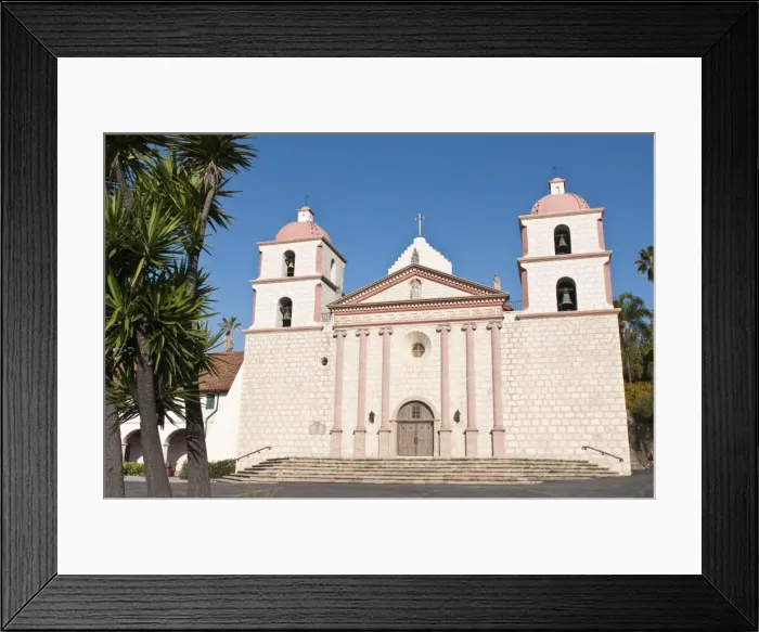 Framed Print : Santa Barbara Mission, Santa Barbara, California, United States of America, North America Framed Print : Santa Barbara Mission, Santa Barbara, California, United States of America, North America