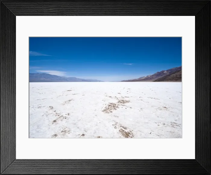 Framed Print : Salt flats near Badwater Basin, Death Valley National Park, California Framed Print : Salt flats near Badwater Basin, Death Valley National Park, California