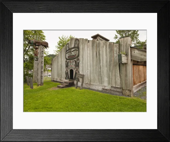 Framed Print : Chief Shakes Tribal House, historic site, Wrangell, Southeast Alaska, United States of America Framed Print : Chief Shakes Tribal House, historic site, Wrangell, Southeast Alaska, United States of America