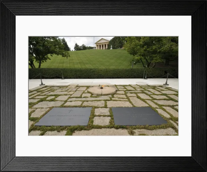 Framed Print : Kennedy graves in Arlington cemetery, Virginia, United States of America, North America Framed Print : Kennedy graves in Arlington cemetery, Virginia, United States of America, North America
