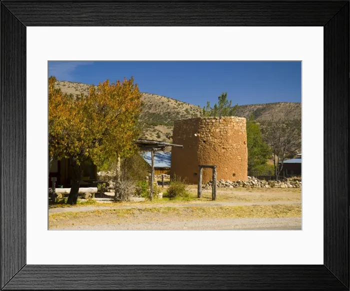 Framed Print : The Torreon, originally used defensively against the Apaches, Lincoln, New Mexico Framed Print : The Torreon, originally used defensively against the Apaches, Lincoln, New Mexico