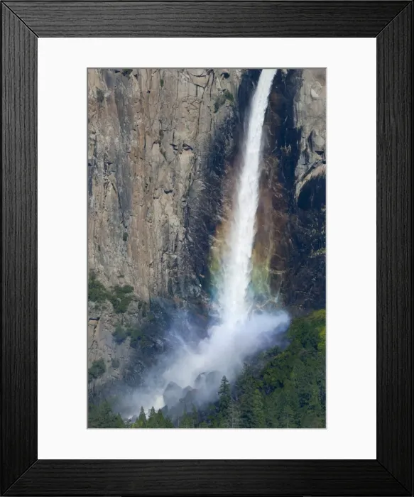 Framed Print : Bridesveil Falls with rainbow, Yosemite National Park, UNESCO World Heritage Site Framed Print : Bridesveil Falls with rainbow, Yosemite National Park, UNESCO World Heritage Site