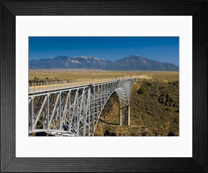 Framed Print : Rio Grande Gorge Bridge and US Route 64, near Taos, New Mexico, United States of America Framed Print : Rio Grande Gorge Bridge and US Route 64, near Taos, New Mexico, United States of America