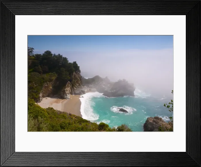 Framed Print : Julia Pfeiffer Burns State Park, McWay Waterfall, Highway 1, California Framed Print : Julia Pfeiffer Burns State Park, McWay Waterfall, Highway 1, California