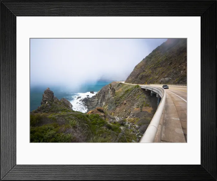 Framed Print : Highway 1, California, United States of America, North America Framed Print : Highway 1, California, United States of America, North America