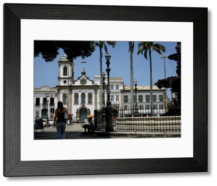 Framed Print : The 16 do novembro Square in the Pelourinho district, Salvador de Bahia Framed Print : The 16 do novembro Square in the Pelourinho district, Salvador de Bahia