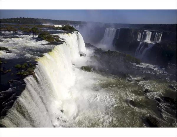 View over the Iguassu Falls from the Brazilian side, UNESCO World Heritage Site