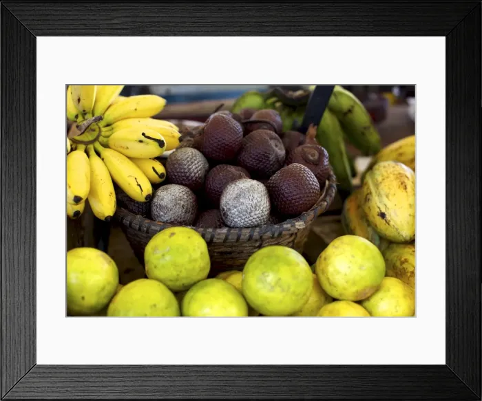 Framed Print : Local fruits, maracuja and nuts, in the central market of Belem, Brazil, South America Framed Print : Local fruits, maracuja and nuts, in the central market of Belem, Brazil, South America