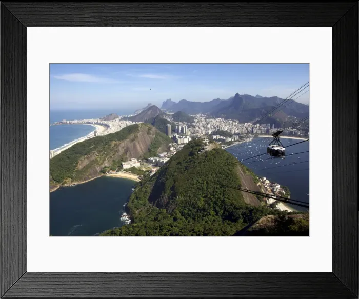 Framed Print : View over Rio de Janeiro from the Sugarloaf Mountain, Rio de Janeiro, Brazil Framed Print : View over Rio de Janeiro from the Sugarloaf Mountain, Rio de Janeiro, Brazil