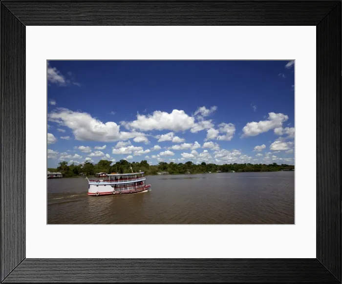 Framed Print : Navigating on the Amazon River, Manaus, Brazil, South America Framed Print : Navigating on the Amazon River, Manaus, Brazil, South America
