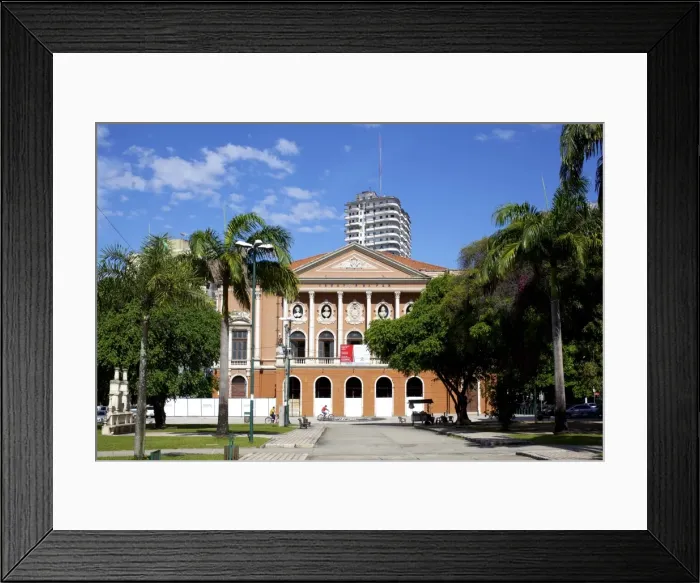 Framed Print : The Theater, Belem, Brazil, South America Framed Print : The Theater, Belem, Brazil, South America