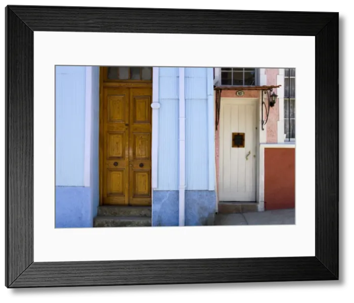 Framed Print : Doors in Cerro Concepcion, UNESCO World Heritage Site, Valparaiso, Chile, South America Framed Print : Doors in Cerro Concepcion, UNESCO World Heritage Site, Valparaiso, Chile, South America