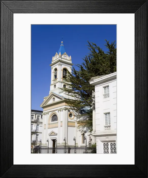 Framed Print : Cathedral on Plaza de Armas in Punta Arenas, Magallanes Province, Patagonia Framed Print : Cathedral on Plaza de Armas in Punta Arenas, Magallanes Province, Patagonia
