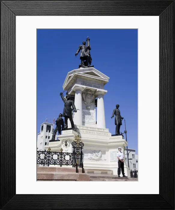 Framed Print : Heroes Monument in Plaza Sotomayor, Valparaiso, Chile, South America Framed Print : Heroes Monument in Plaza Sotomayor, Valparaiso, Chile, South America