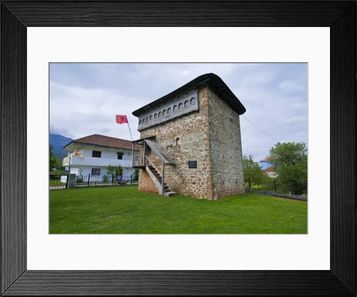 Framed Print : Fortified tower near Bayram Curri, Albania, Europe Framed Print : Fortified tower near Bayram Curri, Albania, Europe