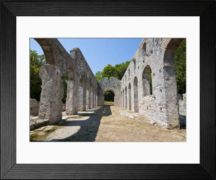 Framed Print : The Roman ruins of Butrint, UNESCO World Heritage Site, Albania, Europe