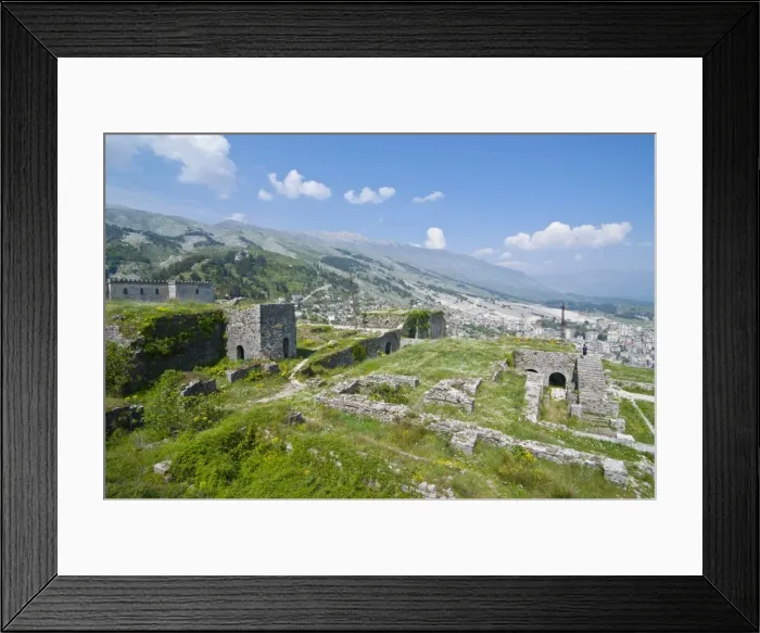 Framed Print : View over the citadel of Gjirokaster, UNESCO World Heritage Site, Albania, Europe Framed Print : View over the citadel of Gjirokaster, UNESCO World Heritage Site, Albania, Europe