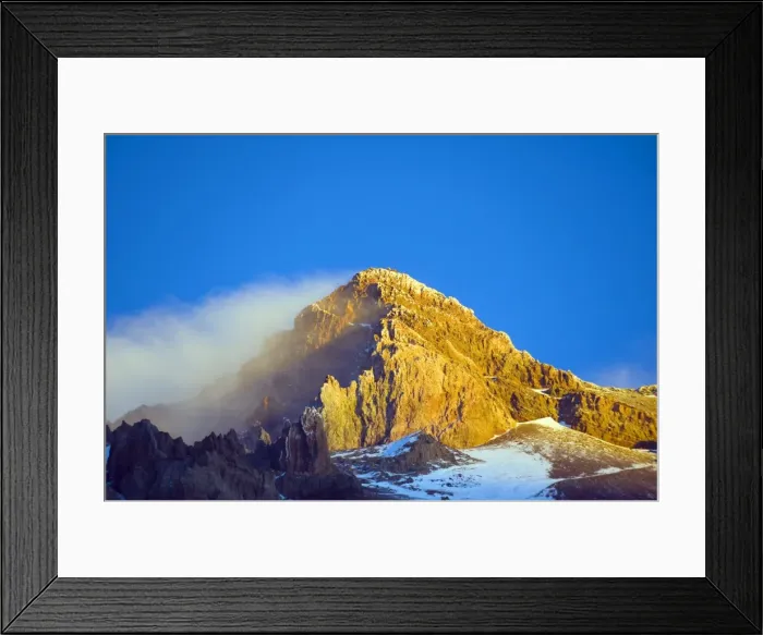 Framed Print : Cloud blowing off the summit of Aconcagua 6962m, highest peak in South America Framed Print : Cloud blowing off the summit of Aconcagua 6962m, highest peak in South America