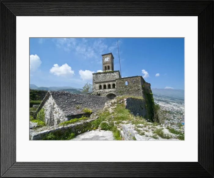 Framed Print : Clock tower in the citadel of Gjirokaster, UNESCO World Heritage Site, Albania, Europe Framed Print : Clock tower in the citadel of Gjirokaster, UNESCO World Heritage Site, Albania, Europe